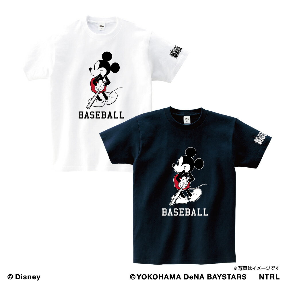 21ミッキーマウス(BASEBALL)/横浜DeNAベイスターズ Tシャツ　S〜XL ホワイト　21ミッキーコラボのサムネイル
