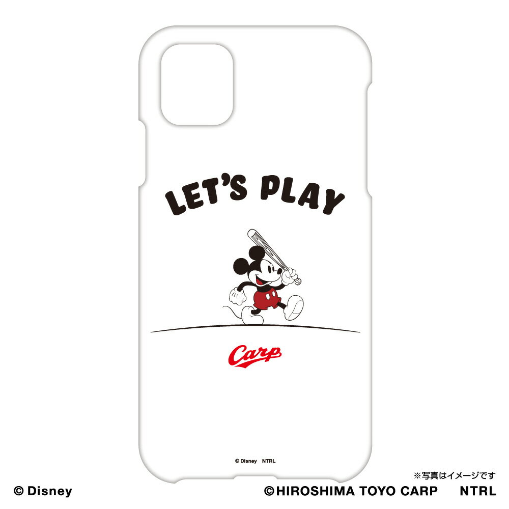 【ブラックフライデー P10倍】【アウトレット】21ミッキーマウス(LET'S PLAY)/広島東洋カープ Phoneケース iPhone11用 ホワイト ラッピング不可