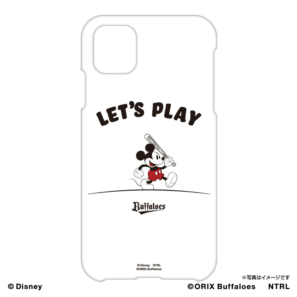 【エントリーでP5倍】【アウトレット】21ミッキーマウス(LET'S PLAY)/オリックス・バファローズ iPhoneケース iPhone11用 ホワイト ラッピング不可
