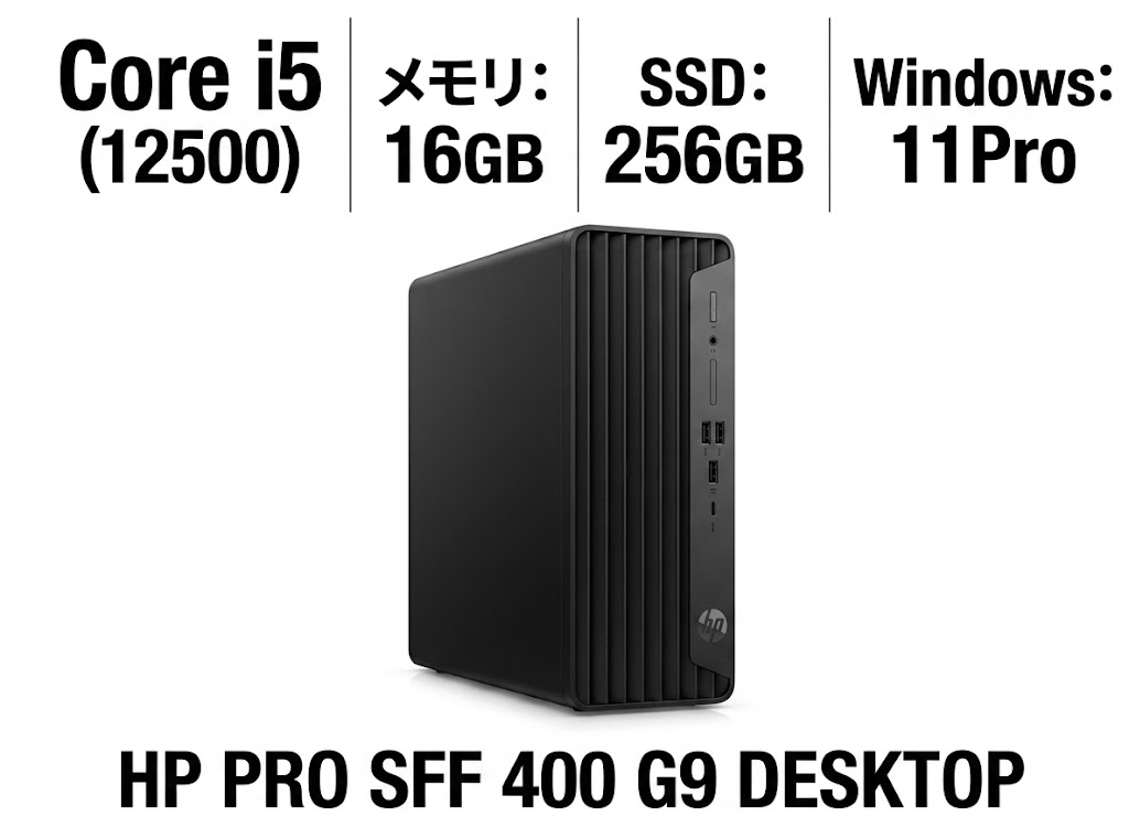 Rakuten - 【新品】 HP Pro SFF 400 G9 Desktop PC Core i5-12500 メモリ16GB SSD256GB DVDROM Windows11Pro