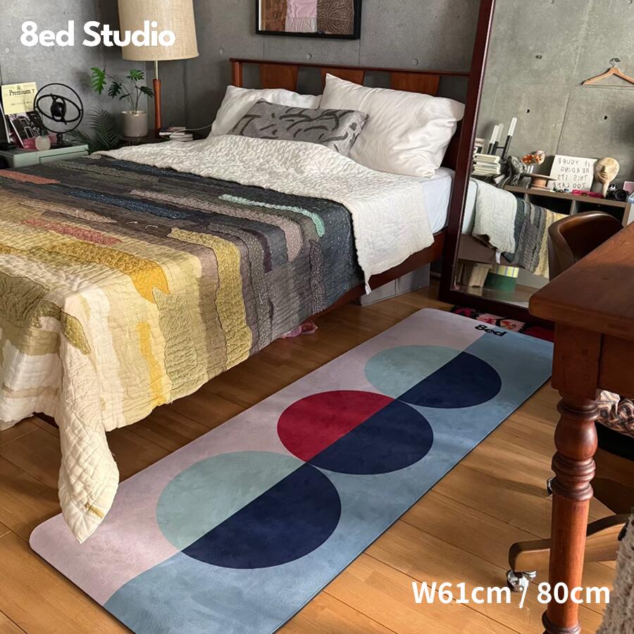 【日本国内ブランド】8ed Studio ストレッチマット Mantra ヨガマット 幅61cm 幅80cm 幅広 8mm 大きめ 痛くない 防音 臭くない トレーニングマット ピラティス 宅トレ 筋トレ 自宅用 インテリア おしゃれ
