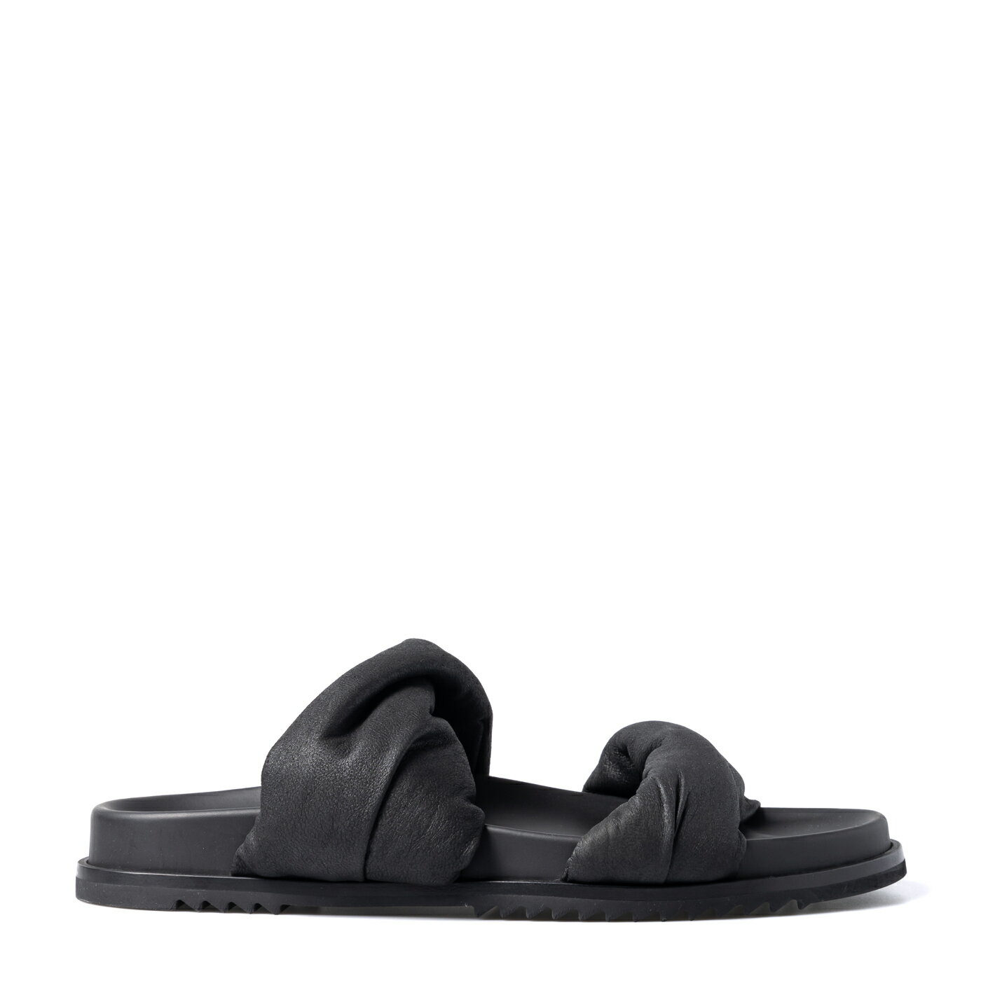 【RICK OWENS】リックオウエンス LEATHER PADDED SANDALS RP01E7804 TWISTED GRANOLA サンダル
