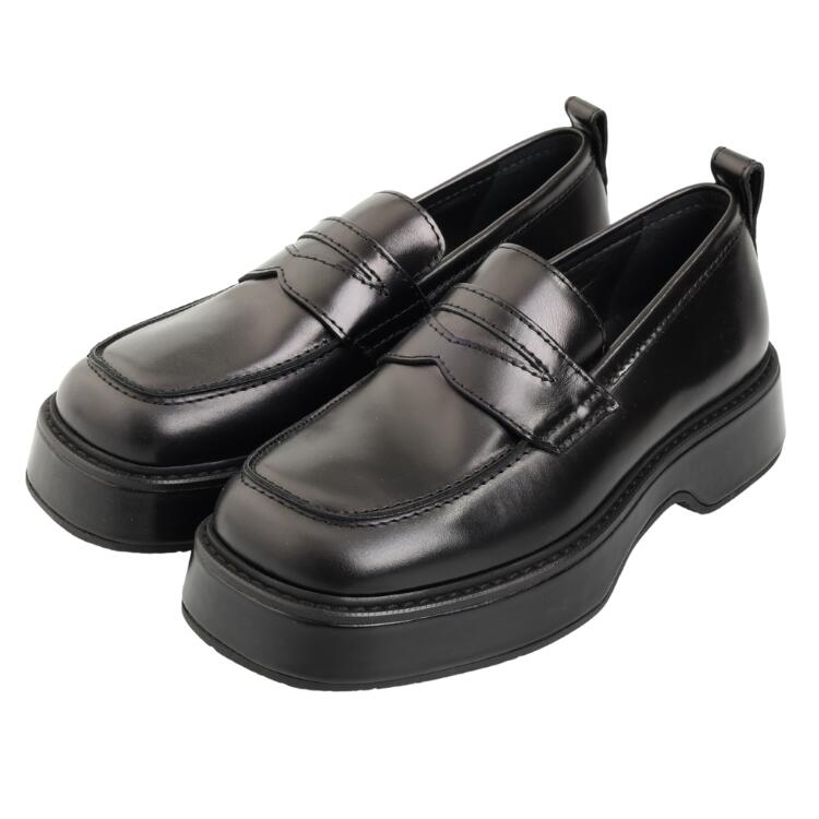 【AMI PARIS】アミ パリス UIR LISS LEATHER LOAFER USV052.AL0016 スクエアトゥ ローファー スムースレザー ユニセックス メンズ レディース シンプル 上品 おしゃれ ブランド