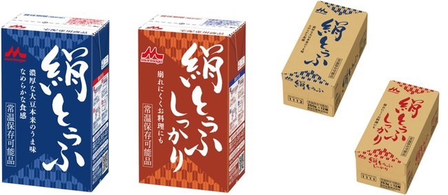 【全商品ポイント5倍　0と5のつく日限定】 森永乳業 絹とうふ&絹とうふしっかり 12個入選んで2ケース 長期常温保存可能 保存料不使用 湯豆腐 麻婆豆腐 贈答品 年頭挨拶 敬老の日贈物 防災必需品