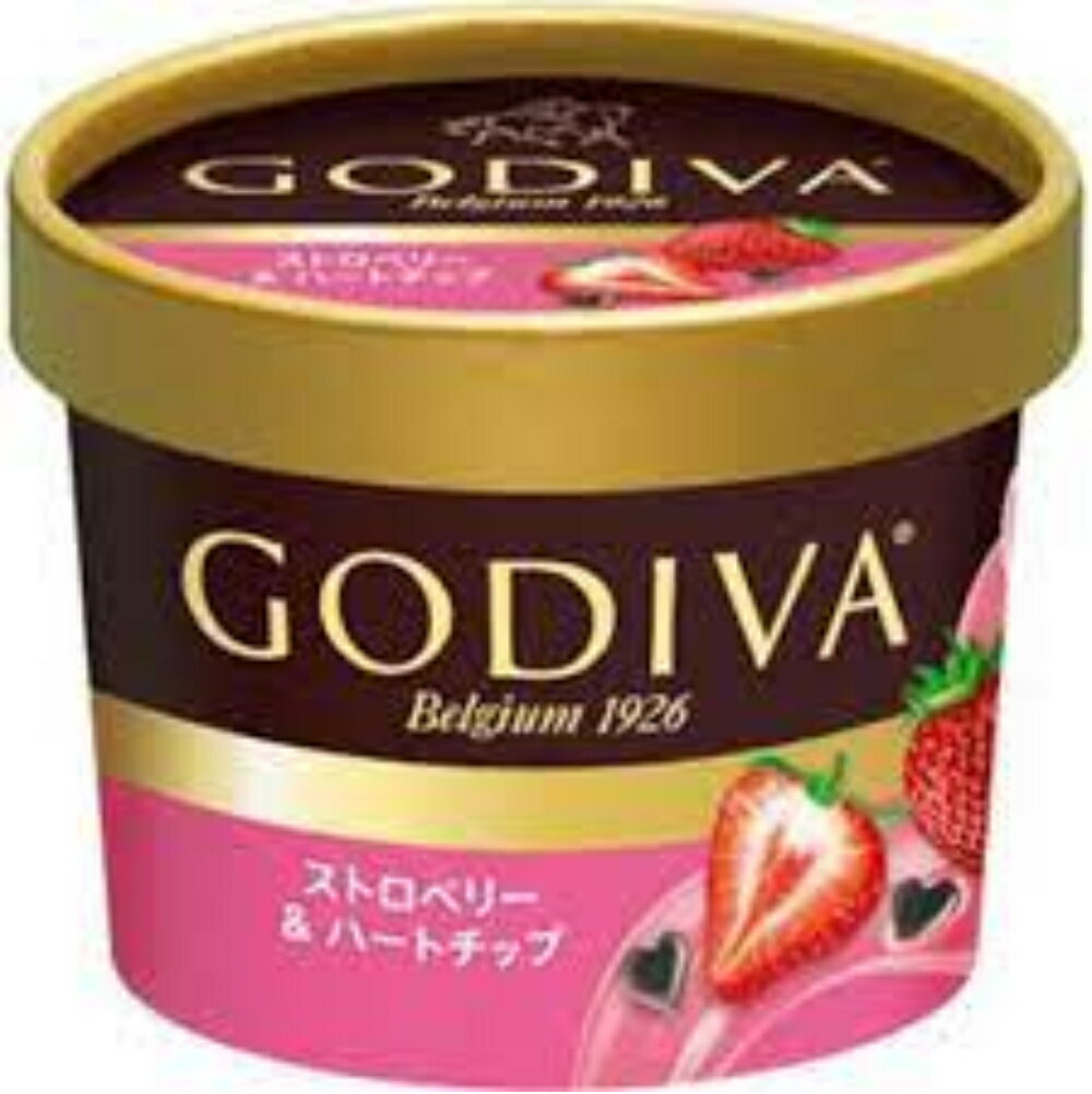 GODIVA ストロベリー＆ハートチップ 90ml×6個新商品 高級チョコ 差し入れ　贈答品 プレゼント 誕生日 お祝い パーティー バレンタイン アイスクリームのサムネイル