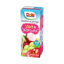 雪印メグミルク Dole World Fruit Journey ソルト&ライチミックス100% 200ml×18 ドール ジュース 大量 差し入れ 合宿 紙パ...