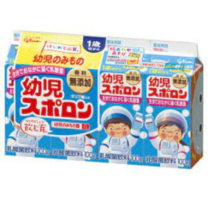 グリコ 幼児スポロン 100g×4　6パック入り赤ちゃん おやつ 水分補給 乳酸菌 オリゴ糖 カルシウム