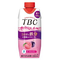 森永乳業 TBC 1日分の鉄分　ピーチミックス キャップ付き紙パック330ml×12本 果汁入り飲料 常温保存 備蓄品 朝食 美容サポート飲料 エイジングケア お歳暮　御年賀 差し入れ 母の日プレゼント