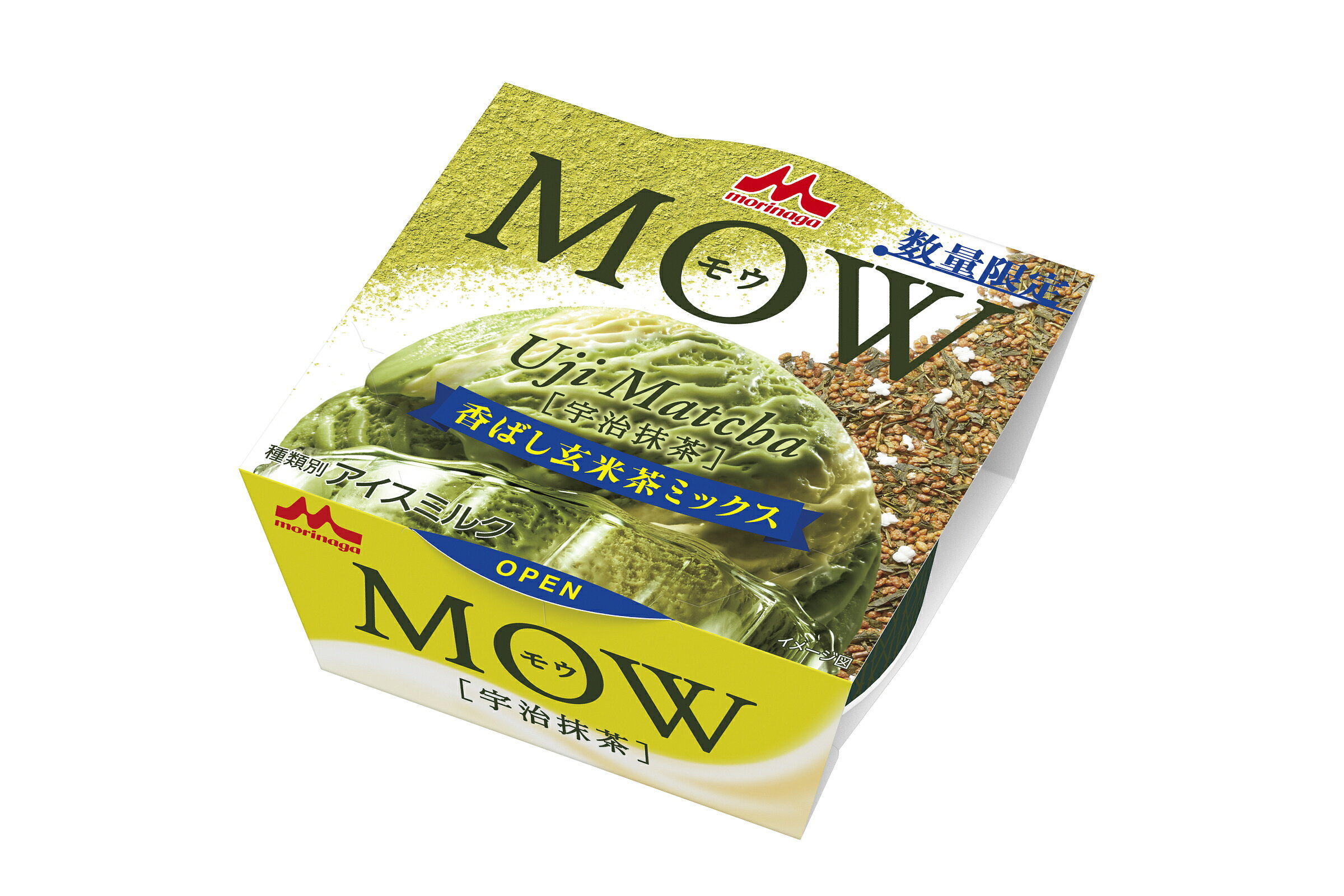 アイス 新商品 森永 MOW 宇治抹茶 ～香ばし玄米茶ミックス～ 140ml×18本 ギフト 差し入れ 人気 誕生日 パーティー プレゼント デザート 新商品 限定 御祝