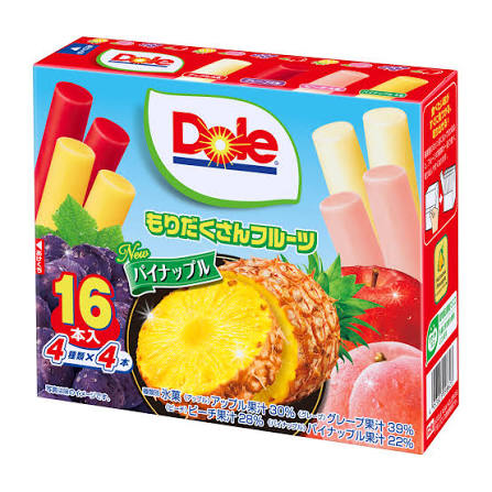 【まとめ買いクーポン配布中！】アイス ロッテ Doleもりだくさんフルーツ 25ml×16本 8箱入り差し入れ　まとめ買い 贈…