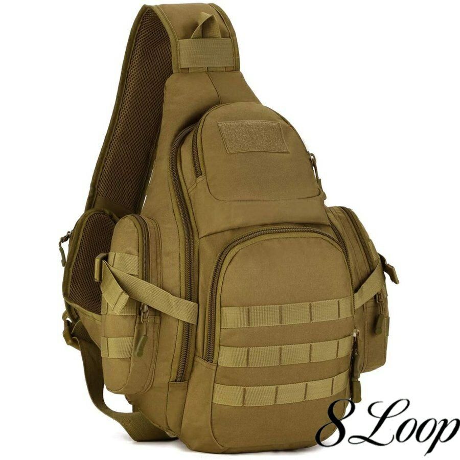 登山バッグ ボディバッグ タクティカル バッグ 旅行バッグ チェストパック 斜め掛け リュックサック ショルダーバッグ 多機能 防水