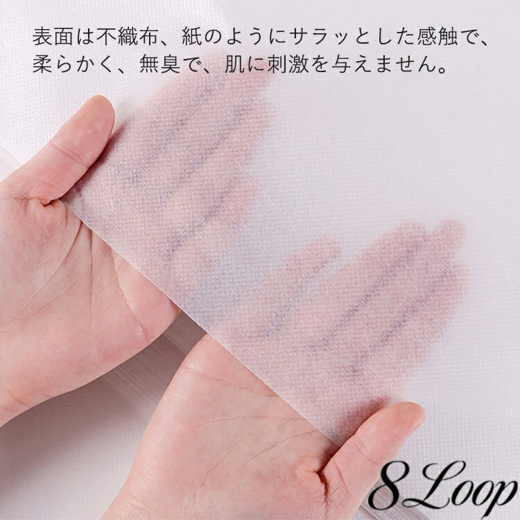 使い捨て枕カバー 200枚入 枕当て 防水防汚 不織布 旅行用品 出張 ペット用品 掃除 ディスポ 美容院 エステ 介護用 サロン用 マッサージ 業務用 接骨院 整骨院 通気性 40*60cm 50*70cm ホワイト ブルー 8loop-10007447 おしゃれ・可愛いピアス8Loop サンプル画像3