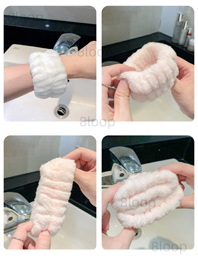 洗顔用 リストバンド 10点セット 吸収性 リ...の紹介画像3