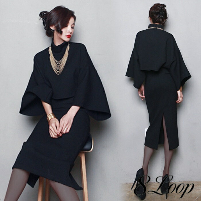 チョーカー付きタイトスカートスーツ　ママスーツ 通勤 細身ビジネス 制服OL 上下セット　事務服 オフ..