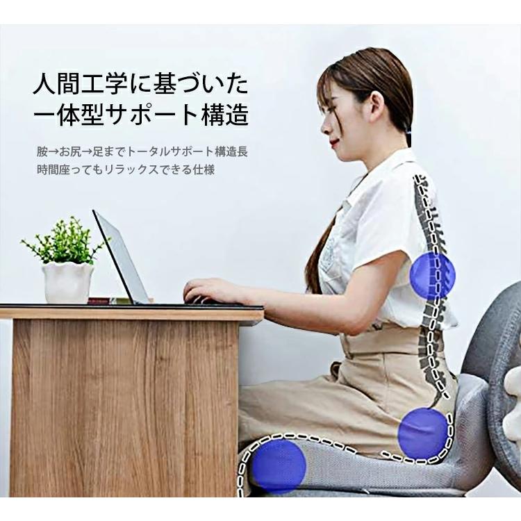 低反発 座布団 低反発クッション 椅子用 クッション デスクワーク 姿勢改善 産後 オフィス用 お尻 腰 サポート 運転用 座椅子 母の日 父の日 ギフト 3
