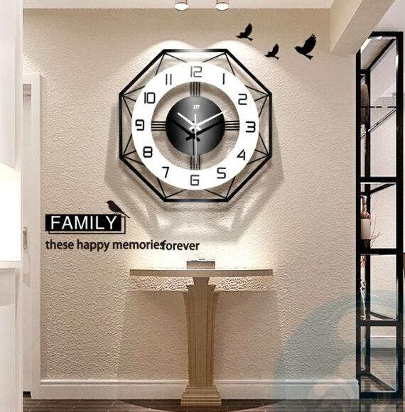 【送料無料】壁掛け時計 4タイプ ポリゴンラインクロック ナチュラル ギフト プレゼント キッズルーム 子供部屋 寝室 リビング 店舗 おしゃれ 北欧 ウッド DIY 豊富なデザイン シンプル 高級感溢れるポリゴンライン 新生活 贈り物 新築 開店祝い 記念