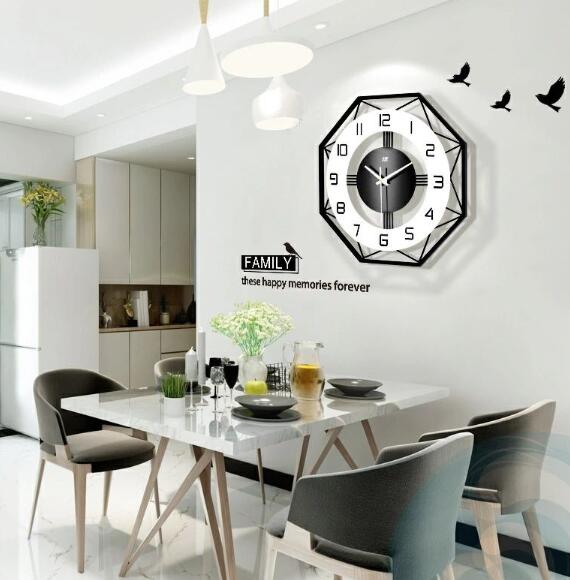 【送料無料】壁掛け時計 4タイプ ポリゴンラインクロック ナチュラル ギフト プレゼント キッズルーム 子供部屋 寝室 リビング 店舗 おしゃれ 北欧 ウッド DIY 豊富なデザイン シンプル 高級感溢れるポリゴンライン 新生活 贈り物 新築 開店祝い 記念 [2]