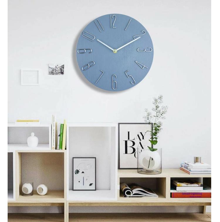 壁掛け時計 掛け時計 大きい 北欧 時計 壁掛け かべ掛け時計 静音 軽量 音がしない 見やすい 軽い アナログ オシャレ 木目調 ステップムーブメント 設置簡単 おしゃれ シンプル かわいい(3.0)