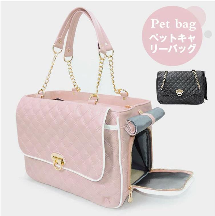 おしゃれ 犬 キャリーバッグ 猫 ペットキャリーバッグ キャリーケース ペット バック ペットキャリー 猫用 犬用 ペット用 キャリー ケース キャリーバック キルティング かわいい 窓付き ペットバッグ 散歩 旅行 避難 小型犬 黒 送料無料