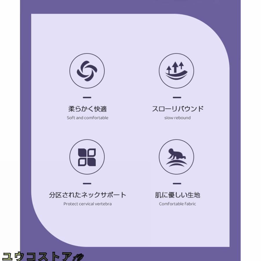 低反発枕 横向き寝用枕 肩こり首こり対策 頚椎安定サポート ストレートネック いび...
