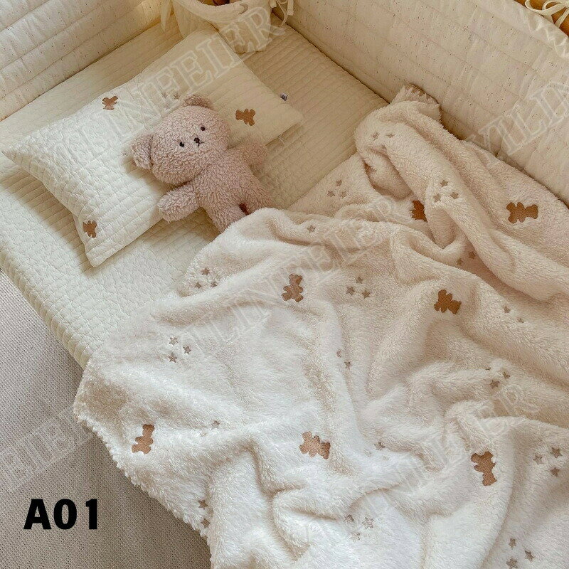 ブランケット 大判毛布 北欧風おしゃれ ふわふわボア 洗える 90x130cm ハーフケット ひざ掛け ソファー昼寝用 車用 子供用 通年兼用 [3]
