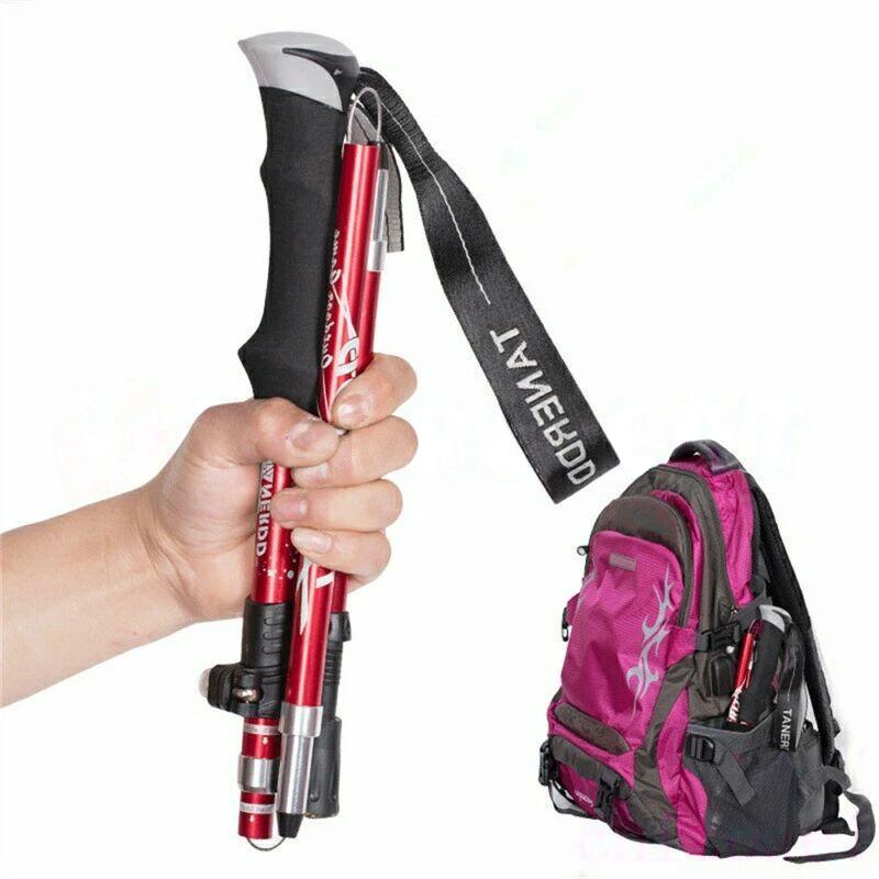 トレッキングポール 登山用杖 登山ストック 軽量 アルミ合金 折り畳み トレッキングステッキ スティック ハイキング 山登り ウォーキングポール