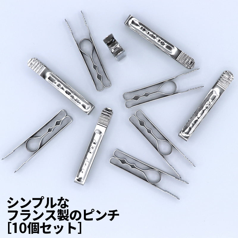 [2]【メール便 送料無料】 パシノックス 10pcs セット 0128-001 4-7 洗濯バサミ ピンチ クリップ ステンレス 金属 軽い はさみやすい 柔らかい 丈夫 取りやすい 小型 コンパクト おしゃれ オシャレ お洒落 便利 パシノックス pincinox