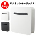 キーボックス マグネット 壁掛け 玄関ドア 扉 収納 鍵 印鑑 ハンコ 小物入れ 収納ボックス インテリア シンプル おしゃれ 北欧 白 ホワイト