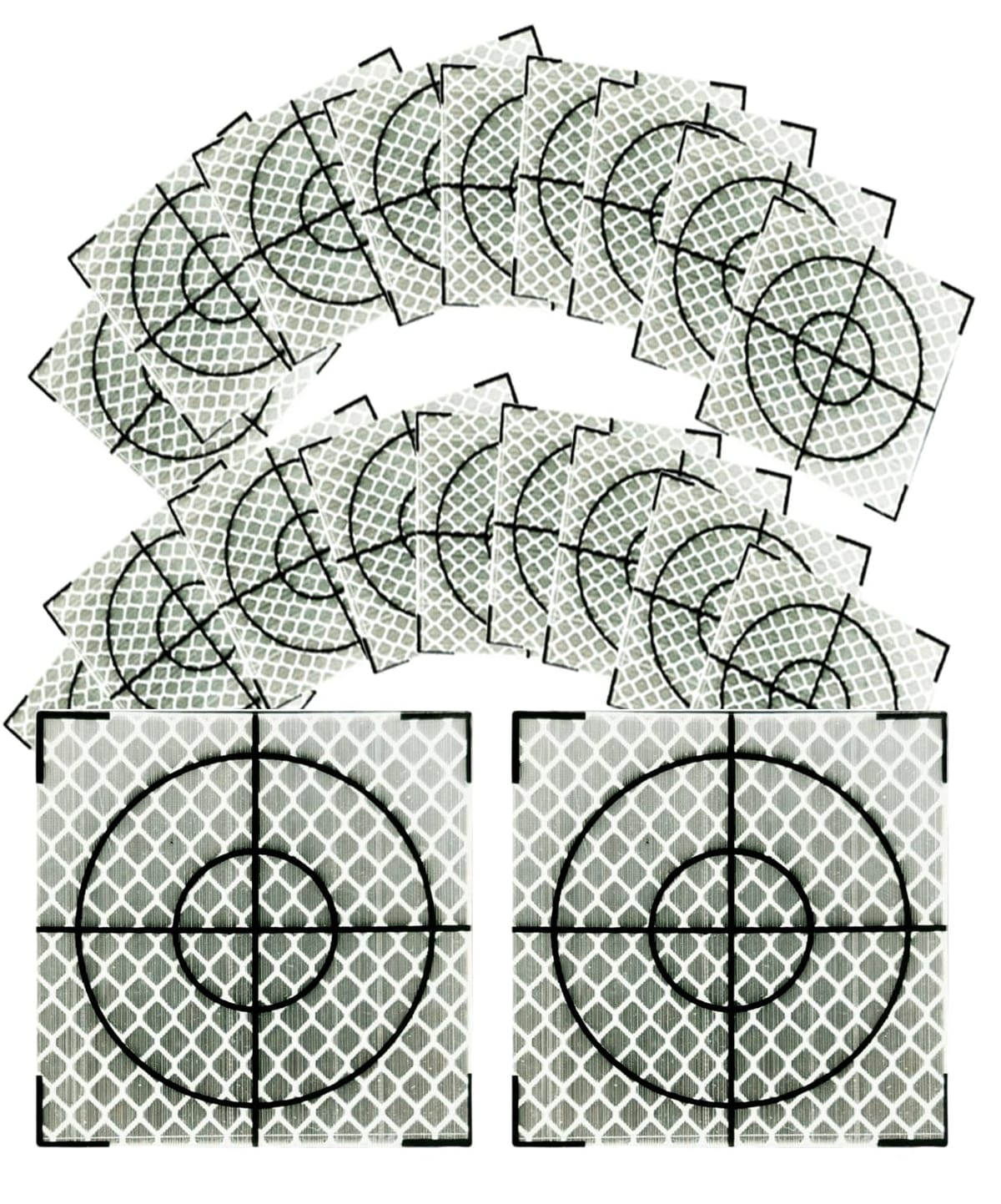 S.fields.inc 反射シート 測量用 調査ターゲット 20枚セット トータルステーション プリズムシール