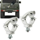 MORASTYLE スコップ ホルダー シャベル 2個セット 汎用 背面取付 クランプ式 固定金具 軽トラ トラクター 4WD オフロード対応