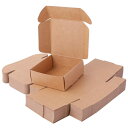 ルボナリエ 宅急便コンパクト 箱 ミニダンボール クラフトボックス ギフトボックス 8.5×8.5×3.5cm 50枚