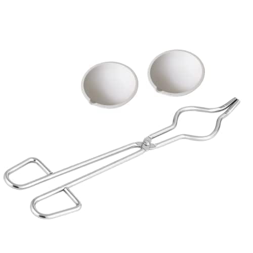 Quikaboo はさみ るつぼセット チョコ皿 坩堝 磁器るつぼ皿 鋳金 鋳造 皿 るつぼ るつぼはさみ 溶解皿 ..