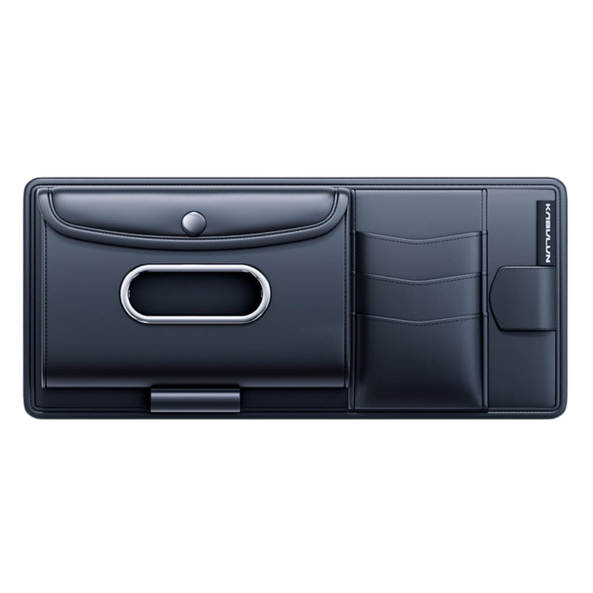 Coin Holder - ドナリー 車 収納 サンバイザーポケット ティッシュ サングラス ホルダー カード 駐車券 収納 多機能 レザー ブラック