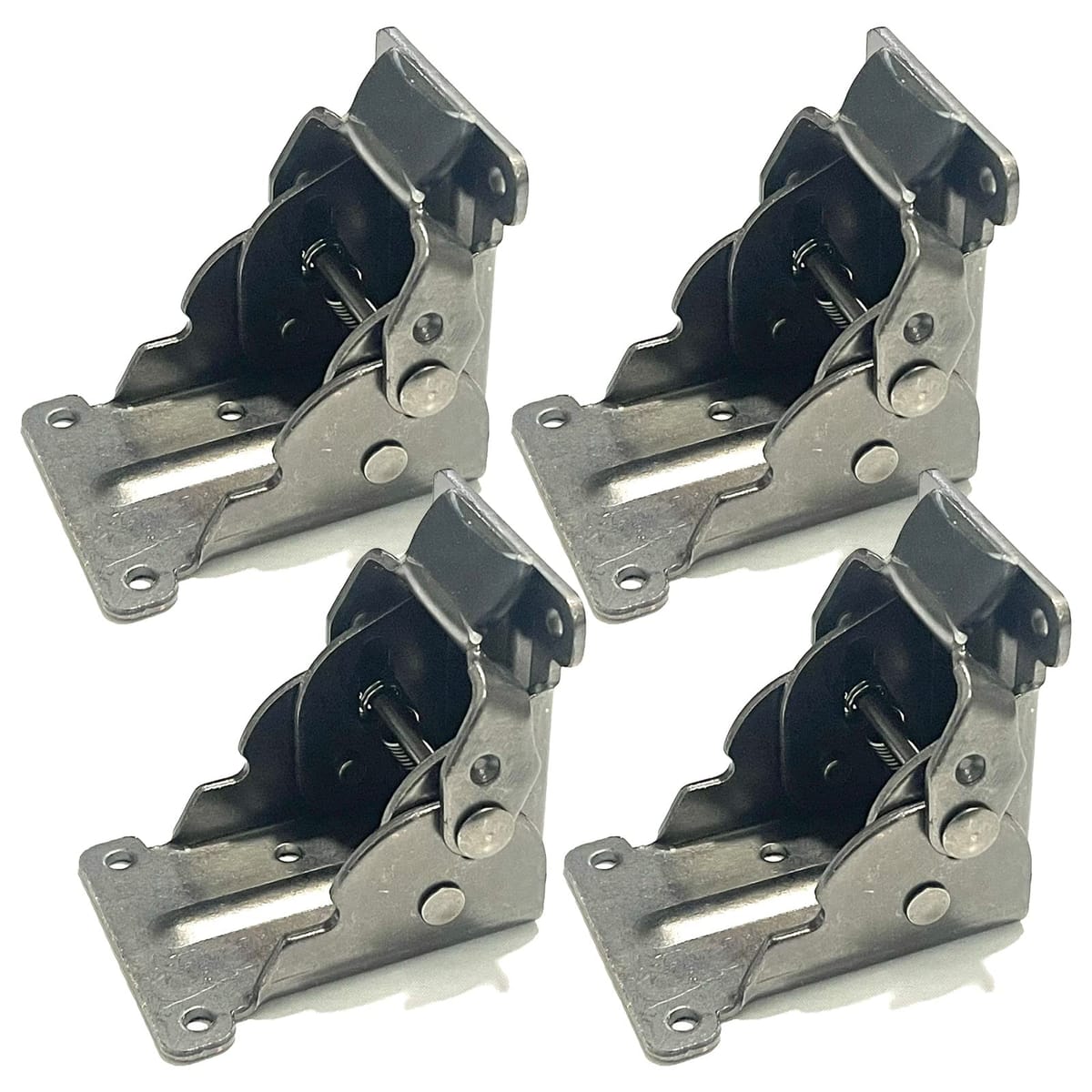 S-NET 折りたたみ 折れ 脚 金具 DIY テーブル 修理 イス 机 デスク 手作り ねじ無し 天板 ワンタッチ 取付 4個 セット SN-349-KN