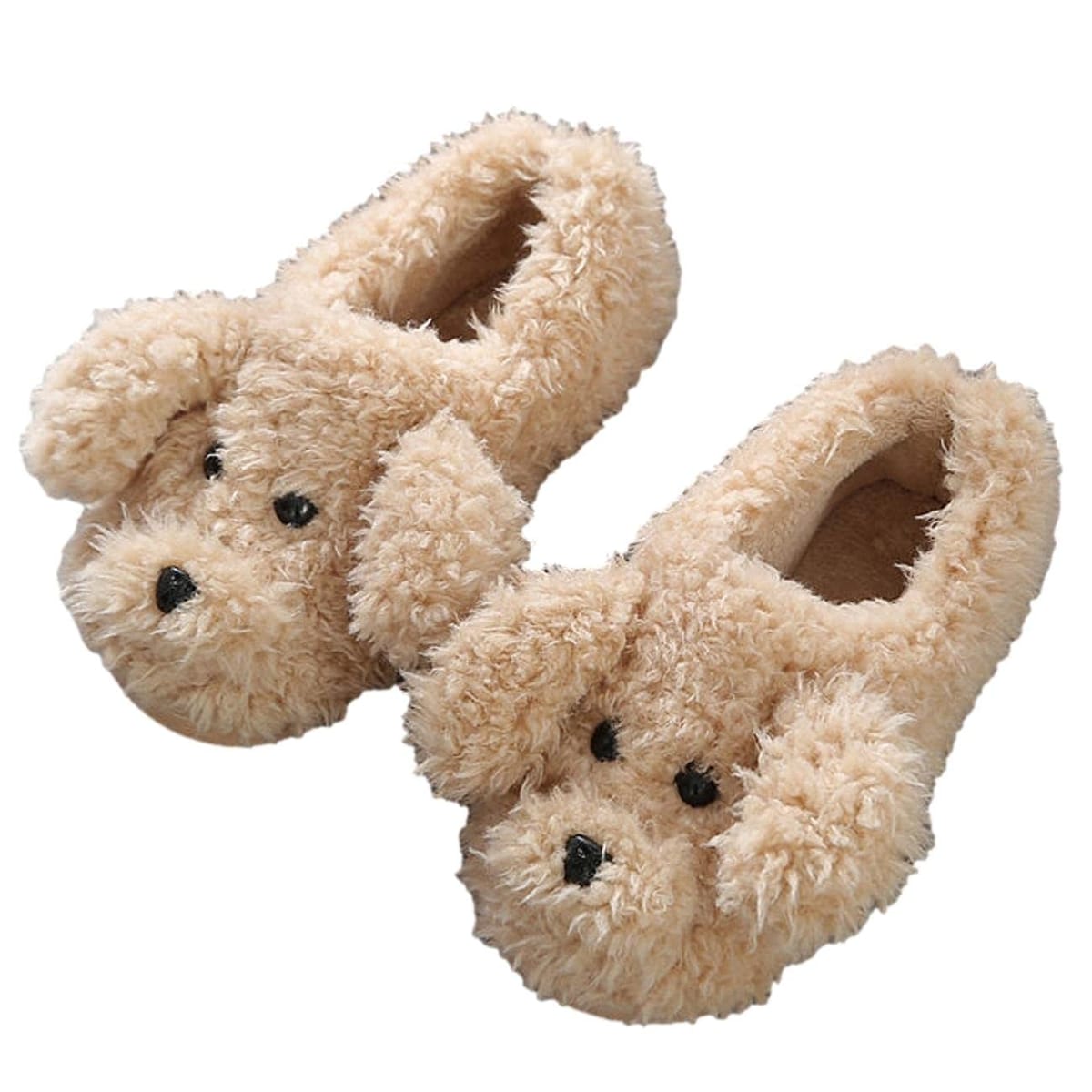 [FARFADET] ボアスリッパ 犬 ぬいぐるみ ルームシューズ 室内履き ブーツ レディース かわいい もこも..