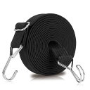 Mtrail 調節式 ステンレスフック ゴムバンド 60cm~100cm 4本セット 錆びにくい SUS304製 長さ自由自在 幅3cm 厚み4mm バンジーコード バンジーストラップ 荷締め ゴムロープ 荷台 荷物固定 荷崩れ防止 引っ越し 自転車 バ