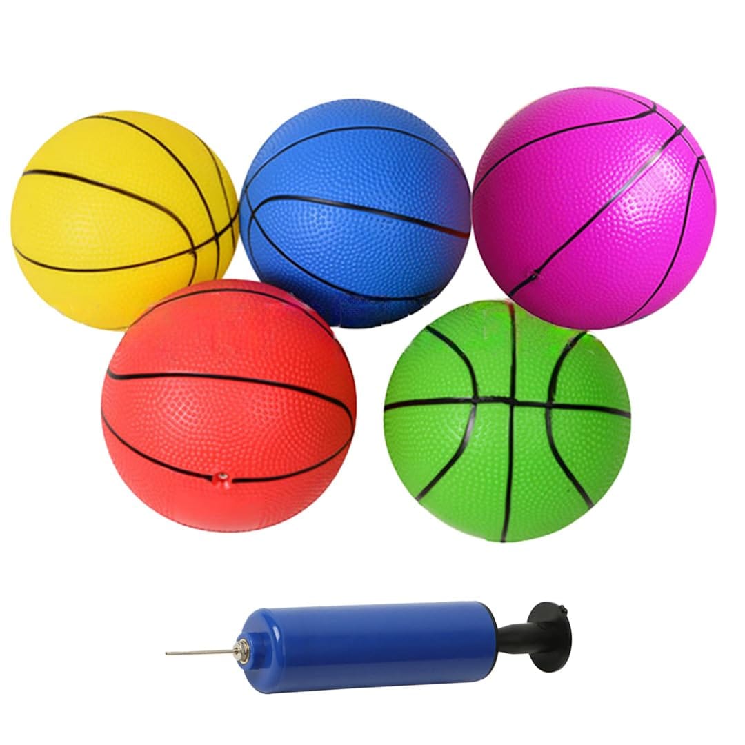 TOMMYFIELD 音がしないバスケットボール 静音 ミニバスケットボール エアポンプ付き 小型 [並行輸入品]