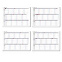 DAYS LINK 進捗カレンダー ガンチャート 家族カレンダー 2025年 1月始まり 令和7年 壁掛け A3