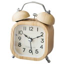 merrytime 目覚まし時計 めざまし時計 大音量 置き時計 おしゃれ オシャレ かわいい カワイイ 北欧 韓国 木目調 アナログ 時計 コンパクト 電池式(3)