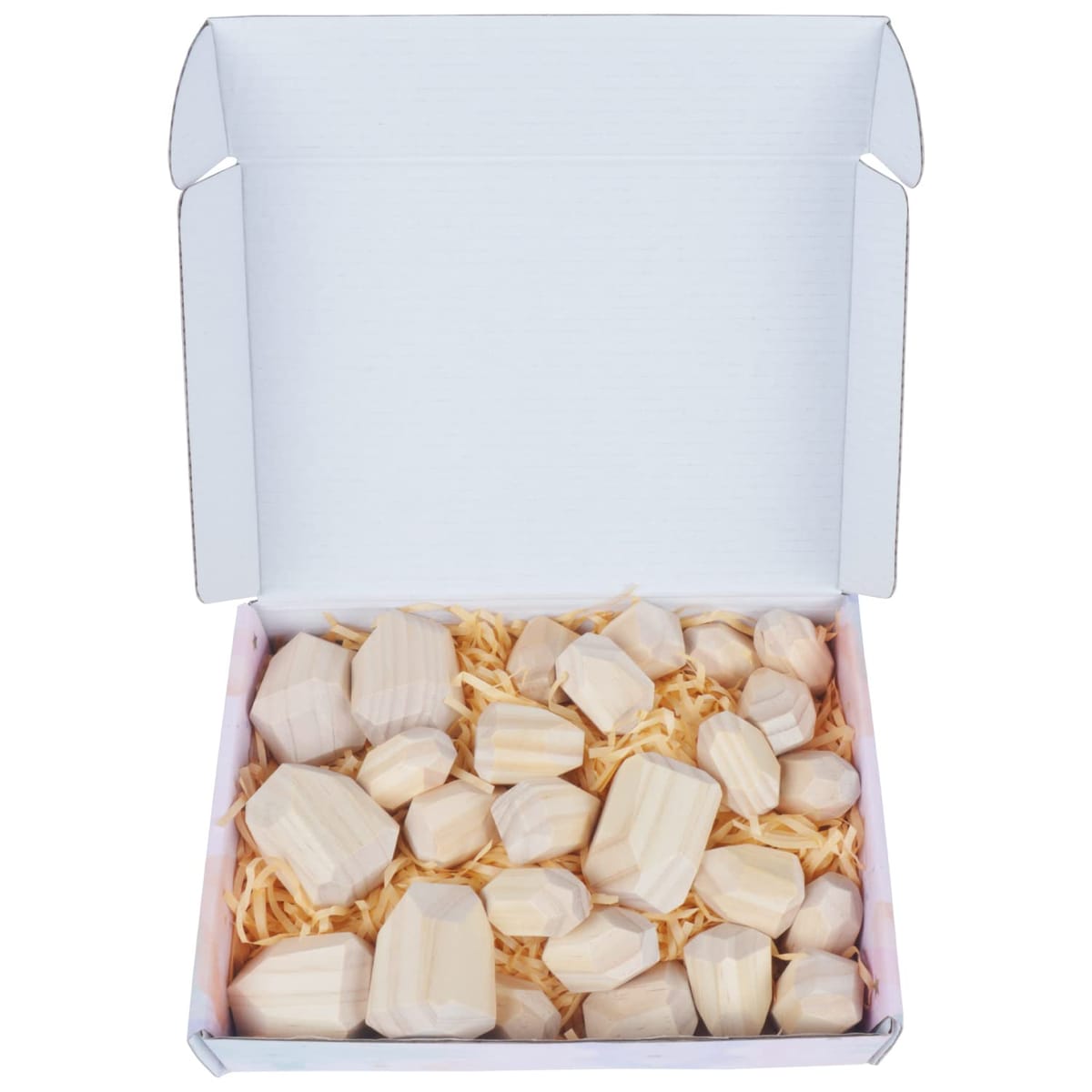 D・STONE 図形 キューブ デコボコ 石 積木 バランス ストーン 型はめ 石子 積み木 モンテッソーリ 混色 26個 セット