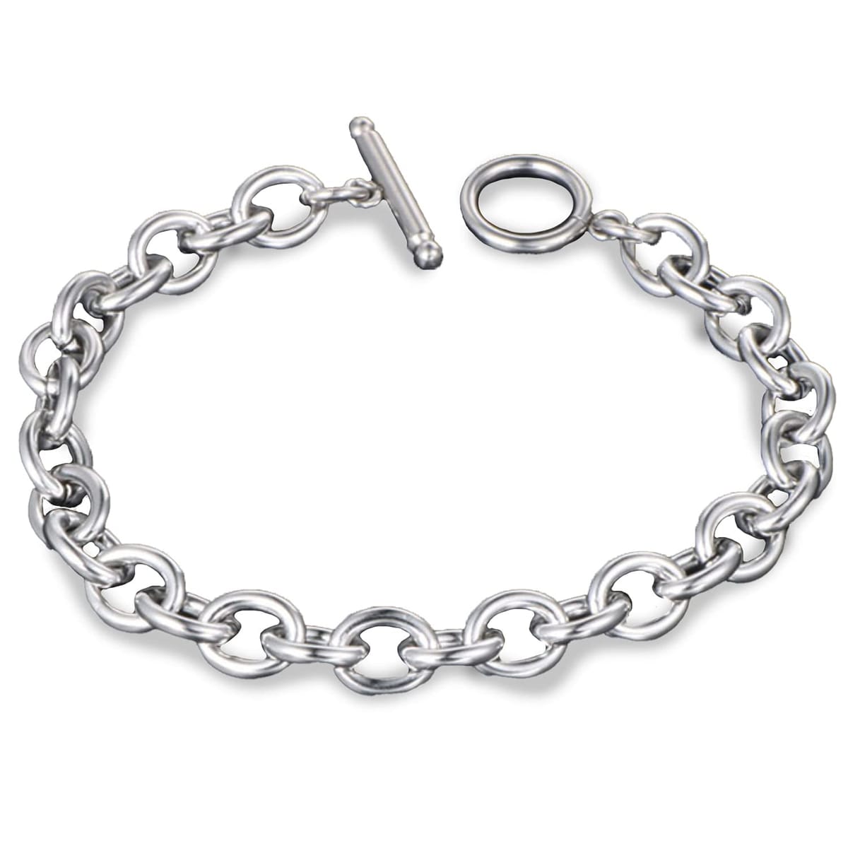 マンテル ブレスレット メンズ レディース シルバー 金属アレルギー チェーン