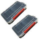 Tochi Wish 両面 ルアーケース リバーシブル 収納 ボックス 洗える 大容量 釣具 タックル ボックス 2個 セット(4)