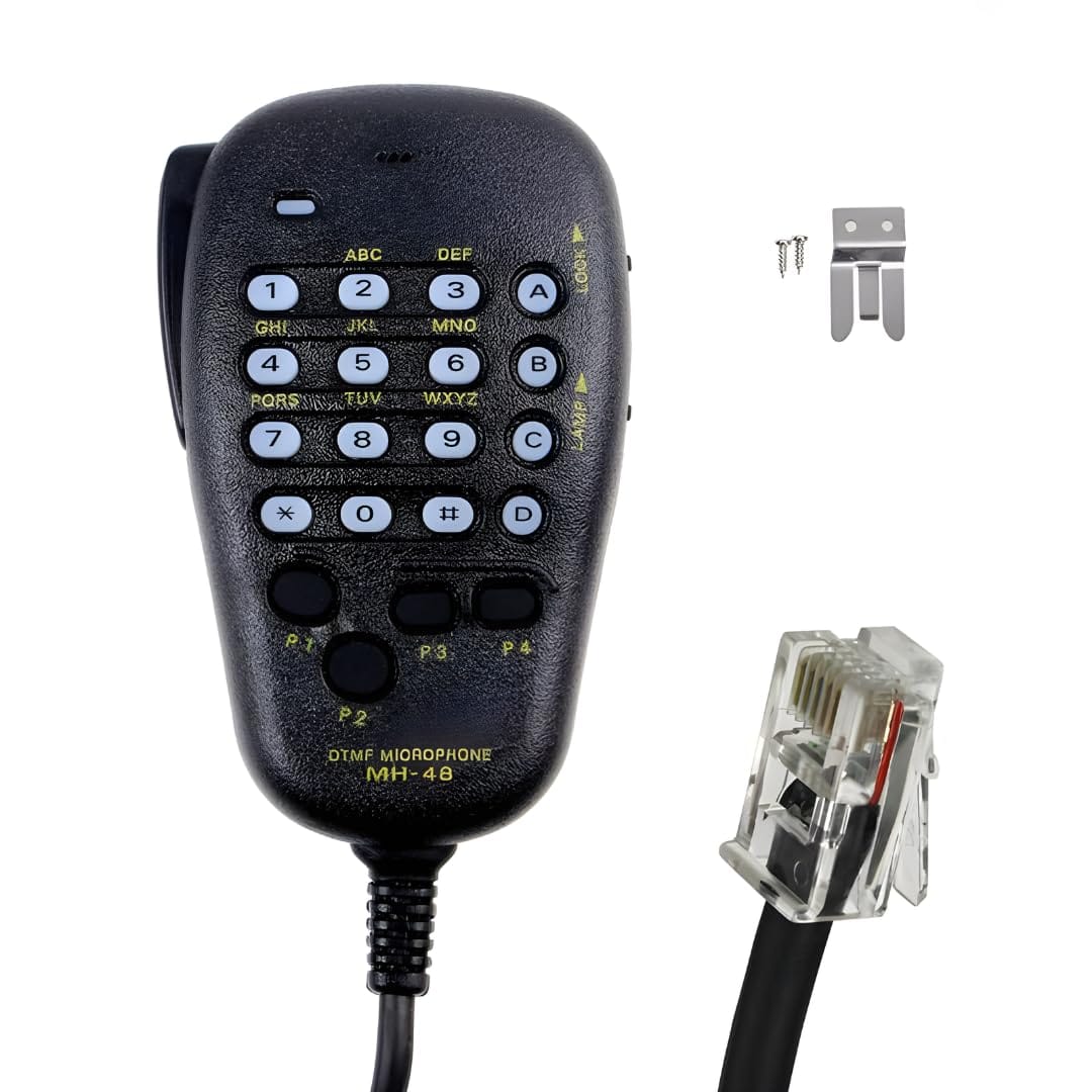 手持ちマイク ハンドマイク DTMF 48A6J スピーカーマイク 八重洲車載適合 マイク 無線 7800R MH-48A6J FT-7800R 対応