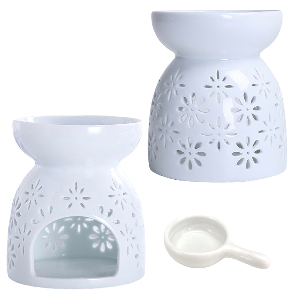 花や雪を連想するオシャレなアロマポットです。暗闇でアロマランプを灯すと幻想的な雰囲気を楽しむことができるアロマポットです。シンプルかつかわいいおしゃれなデザインでインテリアとしても楽しむことができます。部屋の飾りにも最適です。水並々一杯で1...