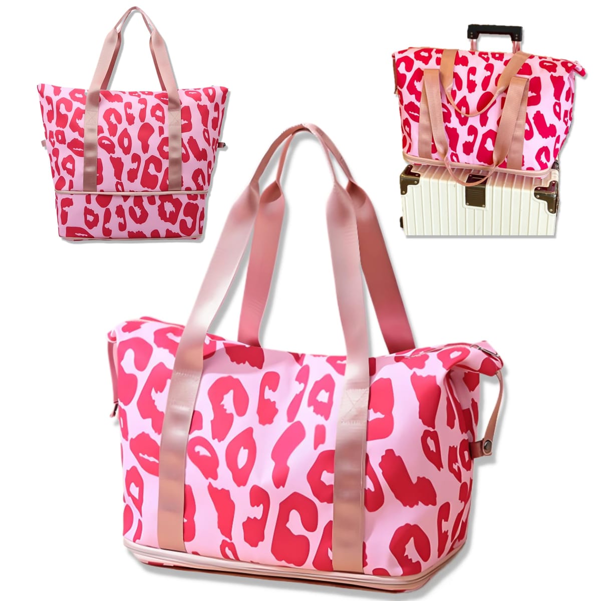 AT Product マザーズバッグ ボストンバッグ レディース キャリーオンバッグ 1泊 旅行バッグ トート2段拡張 撥水 大容量 軽量