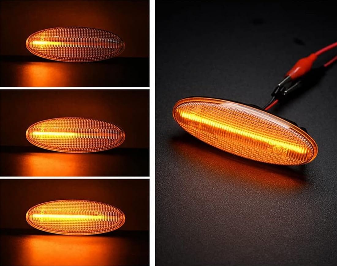 hotimp® 流れて光る シーケンシャル ウインカー サイドマーカー マツダ MAZDA 互換品 RX-7 FD プレマシー CP ファミリア BH BJ カペラ GF GW クリアレンズ仕様