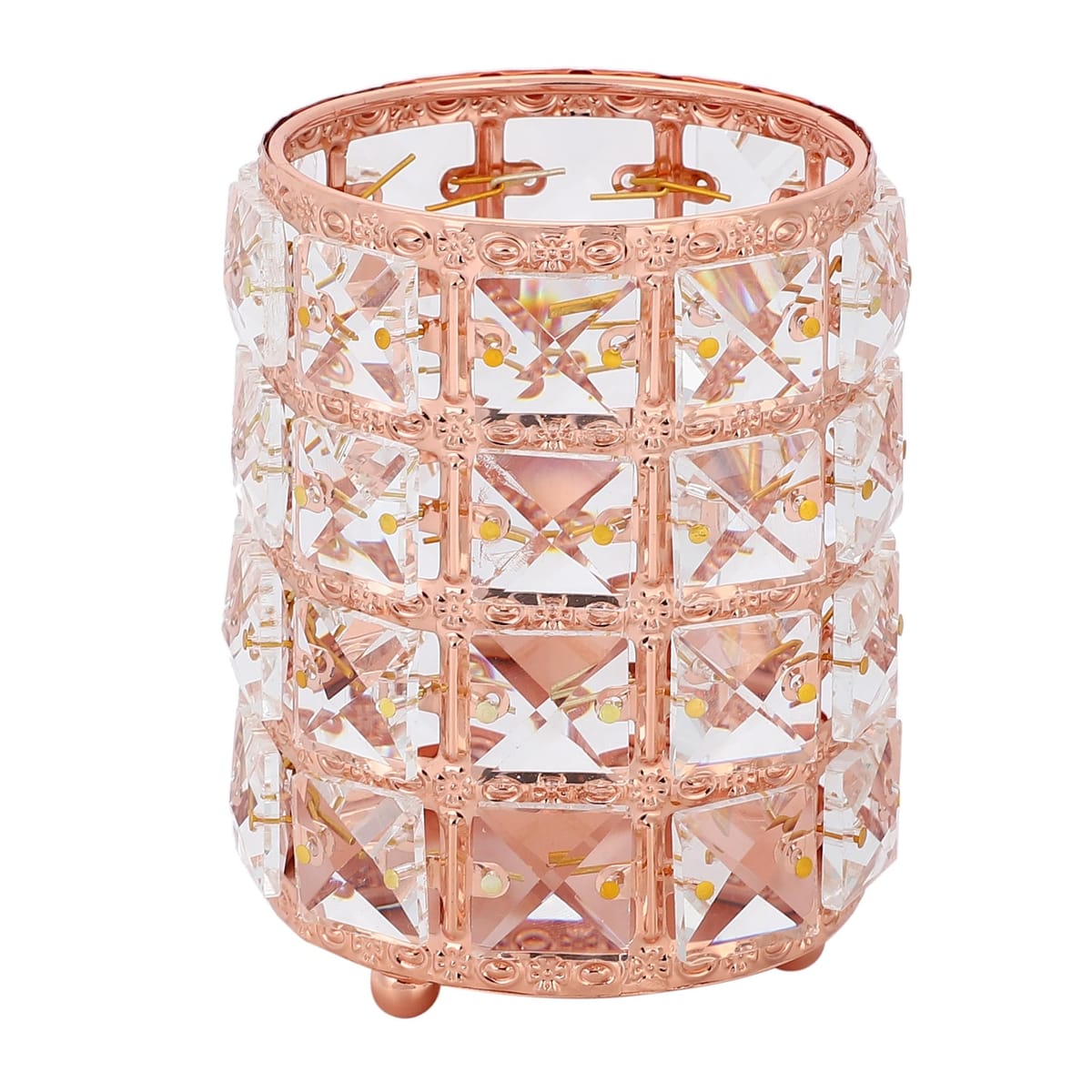 merrytime クリスタル メイクブラシケース CB1 オーバルブラシ メイク収納 化粧品 収納 リップスタンド 化粧道具 姫系 スタンド