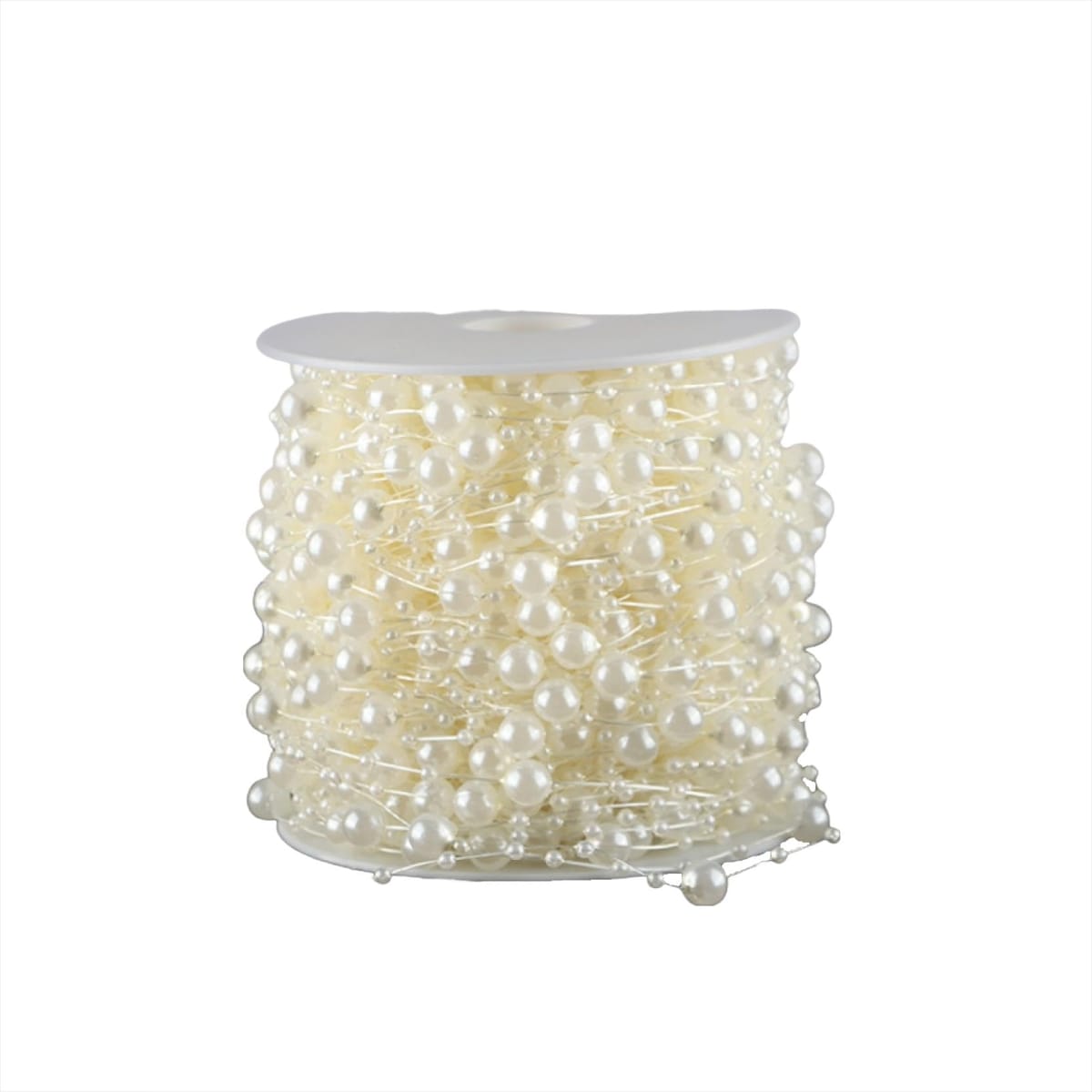 COZENTA パールチェーン ビーズチェーン パール 手芸 装飾 パールガーランド 30m (8mm+3mm)