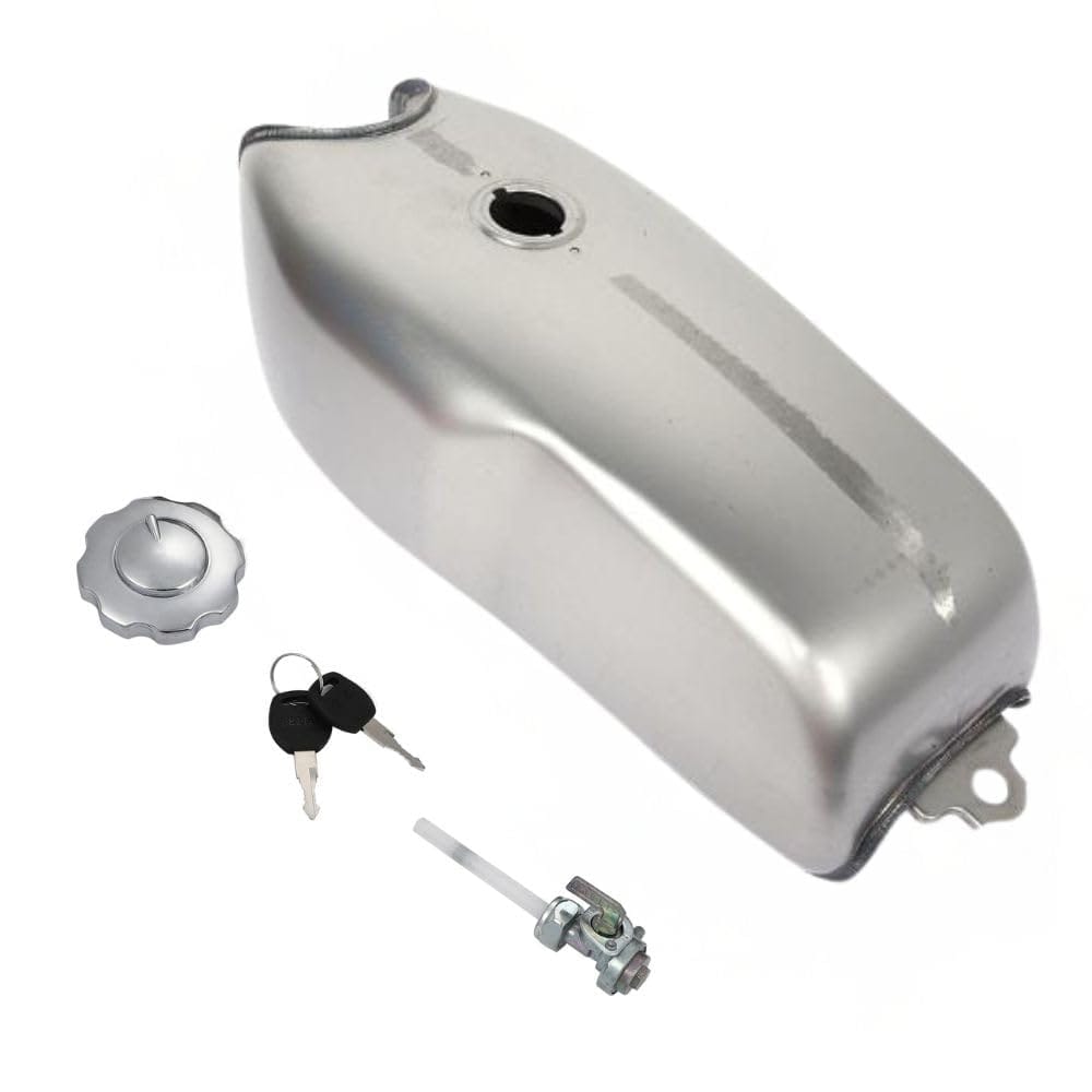 one+lifestyle バイク用 燃料タンク 9L 2.4ガロン 未塗装 カフェレーサー 汎用