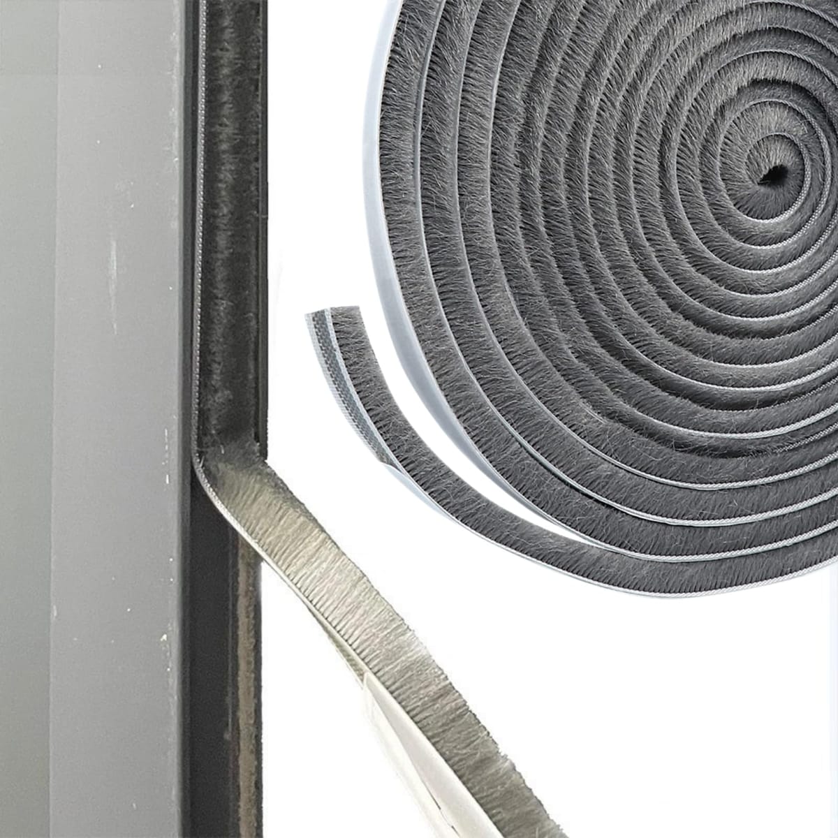 SakuraLovely8 隙間テープ モヘア 防音 防虫 防風 ドア 9mm×10m×毛足9mm